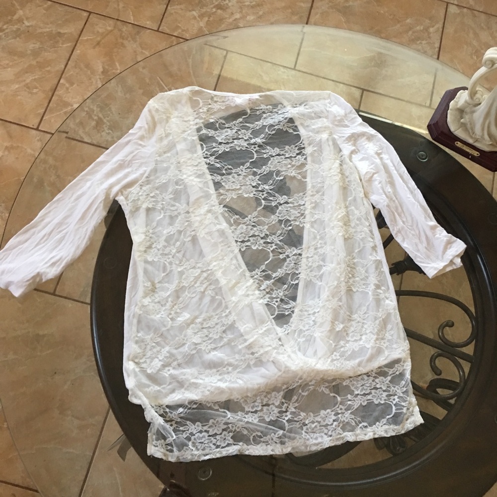 Women's Lace Blouse Size L